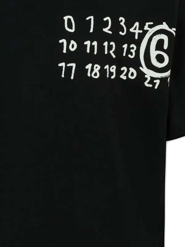 MM6 Maison Margiela Kids ロゴ Tシャツ | ブラック | FARFETCH JP