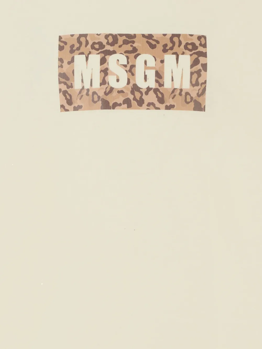MSGM Kids T-shirt met luipaardprint Beige