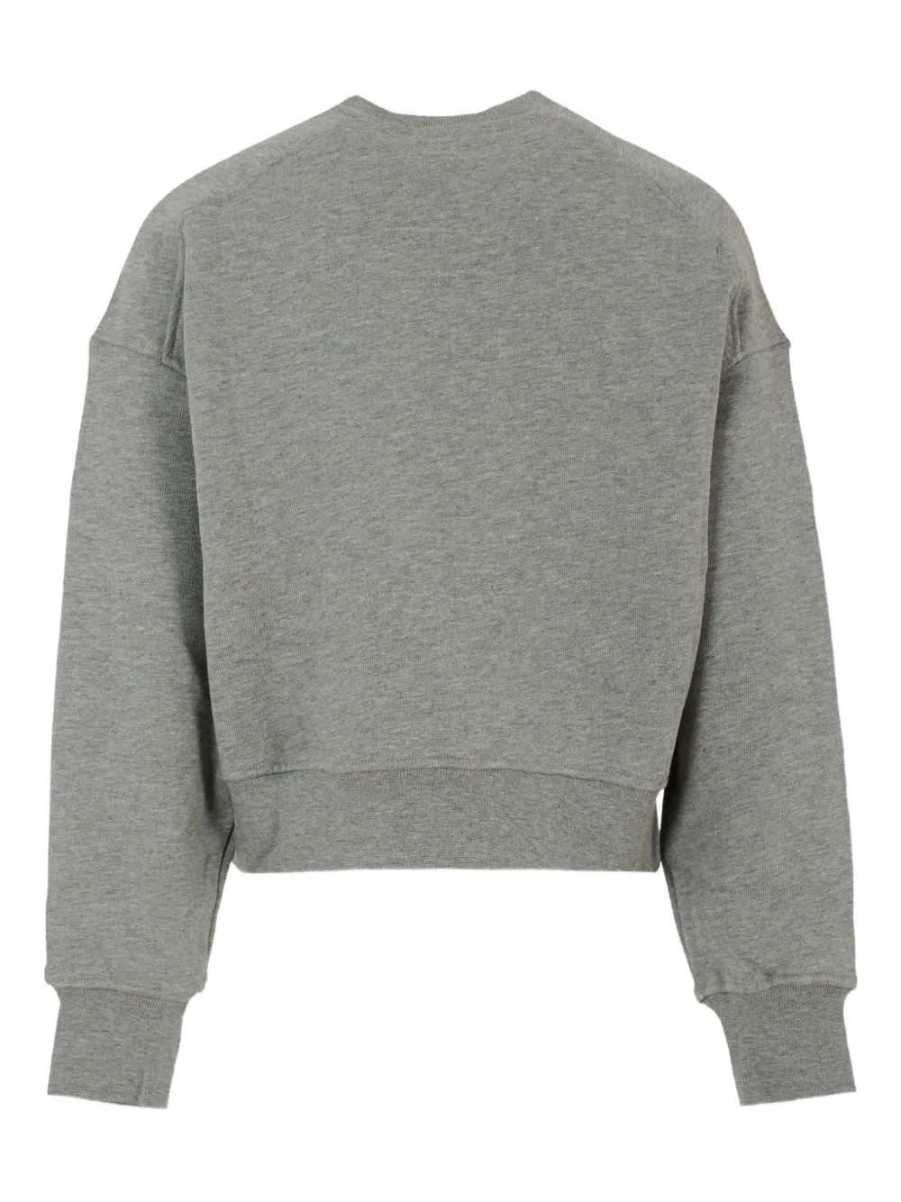 MSGM Kids Katoenen sweater met geborduurd logo Grijs