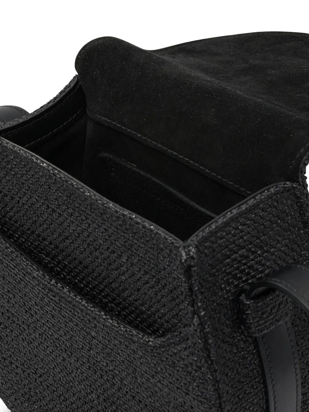 Marcie Woven-Detail Flap Shoulder Bag