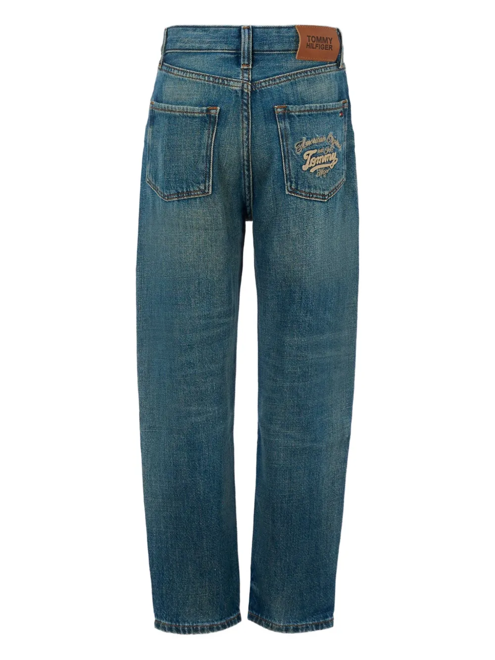 Tommy Hilfiger Junior Jeans met geborduurd logo Blauw