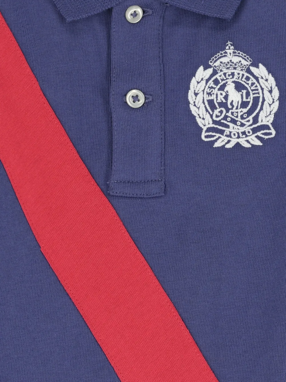 POLO RALPH LAUREN KIDS Polo romper verfraaid met logo Blauw