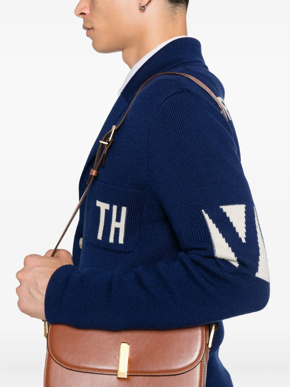 Valentino Garavani Vest verfraaid met logo Blauw