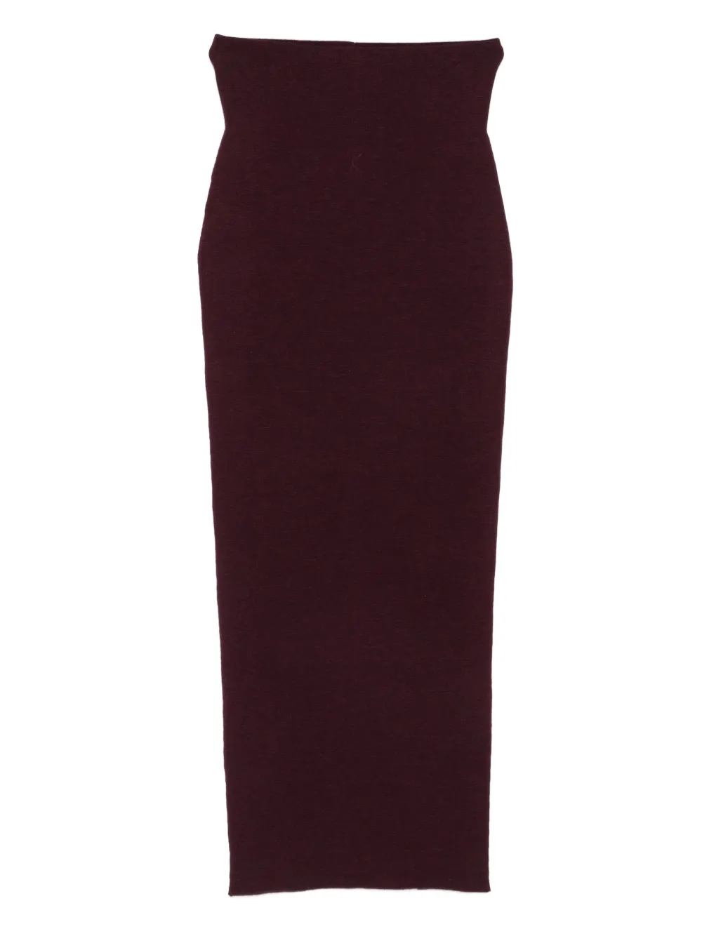 wool pencil maxi skirt