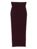 Alberta Ferretti wool pencil maxi skirt - Purple