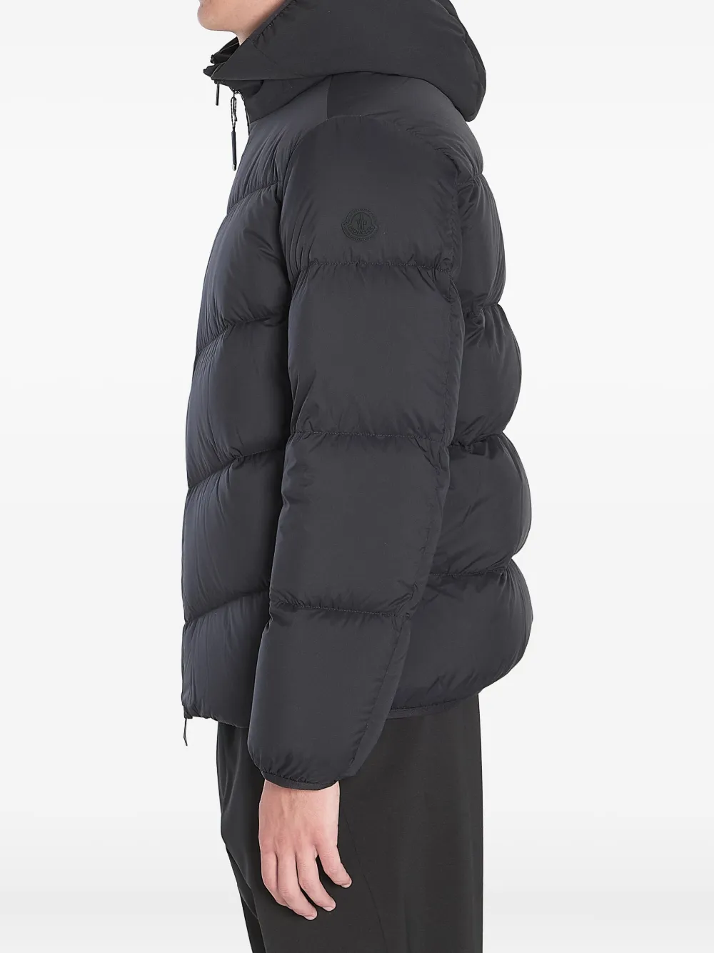 Moncler Forez donsjack met afneembare capuchon Zwart