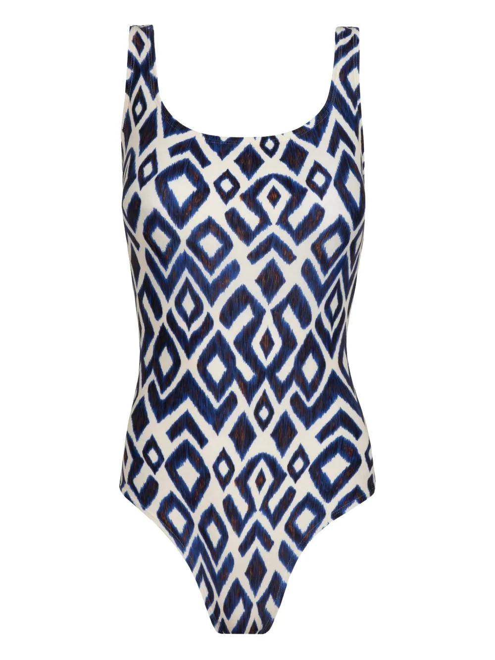 Lenny Niemeyer Badeanzug mit geometrischem Print - Weiß