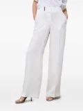 Peserico textured straight-pockets trousers - White