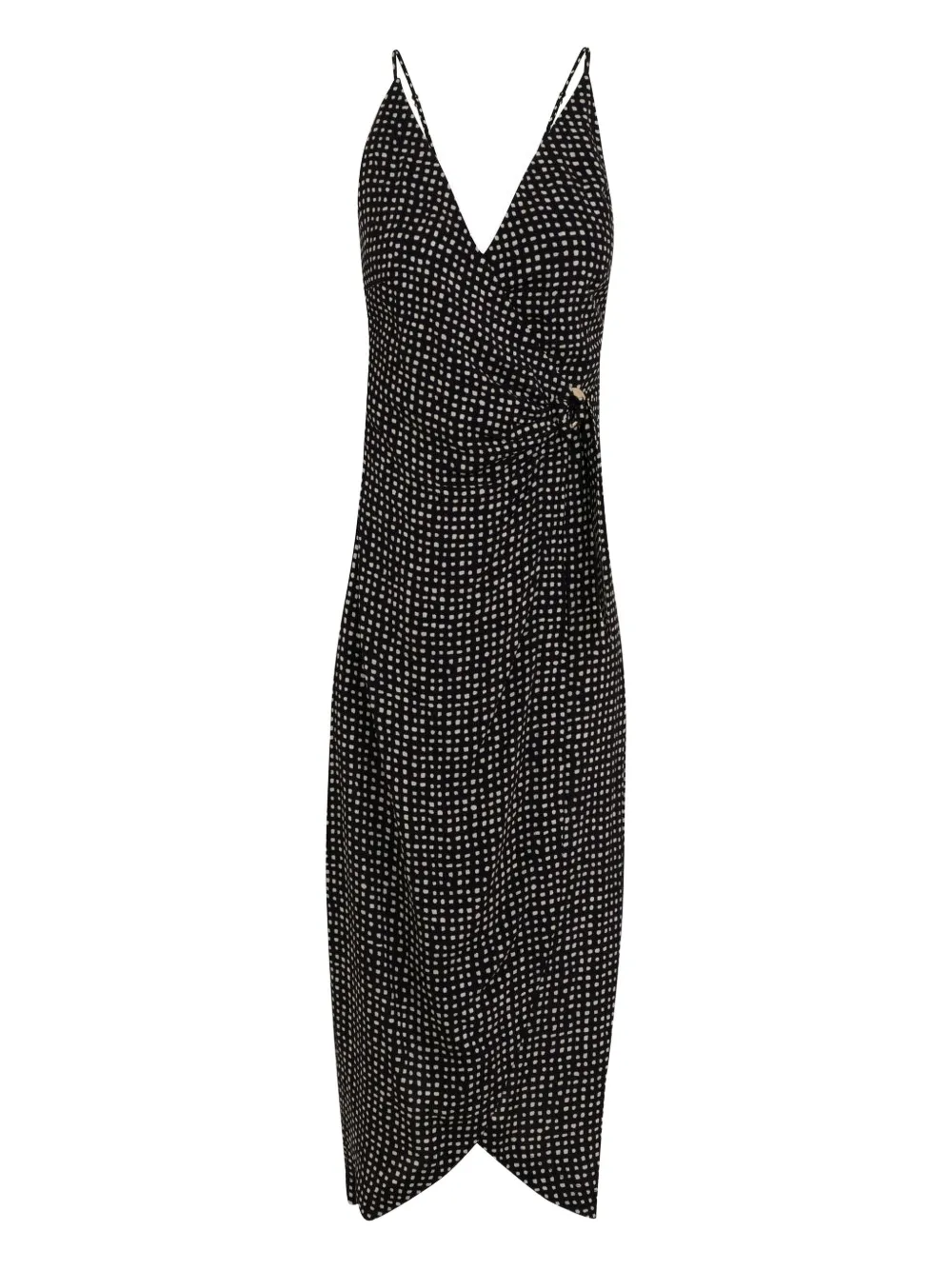 Lenny Niemeyer Abito midi a portafoglio - Nero