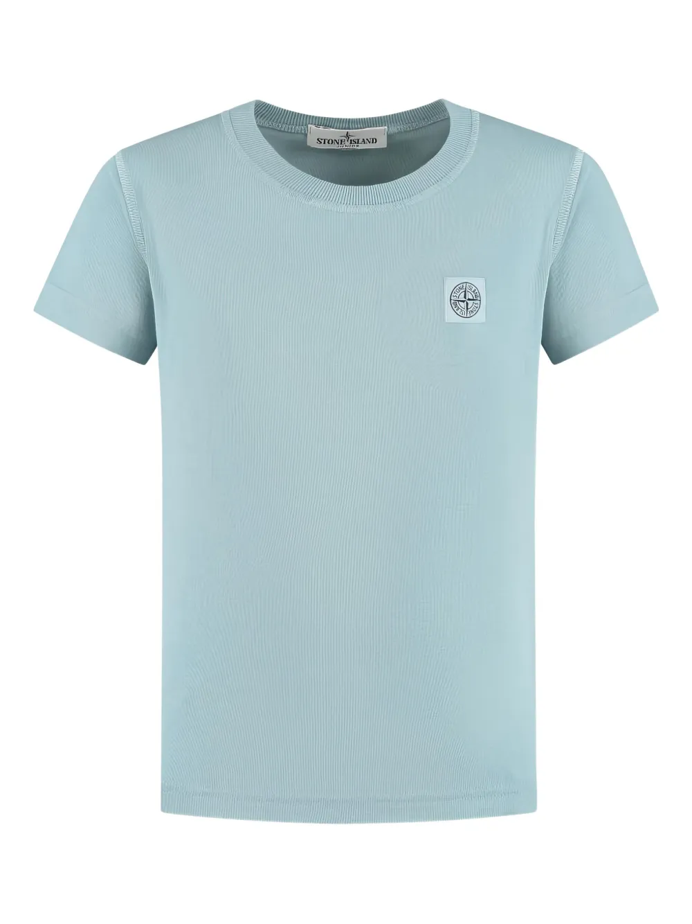 Stone Island Junior T-shirt met logopatch Blauw