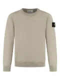 Stone Island Junior Compass-badge crew-neck sweater - Neutrals