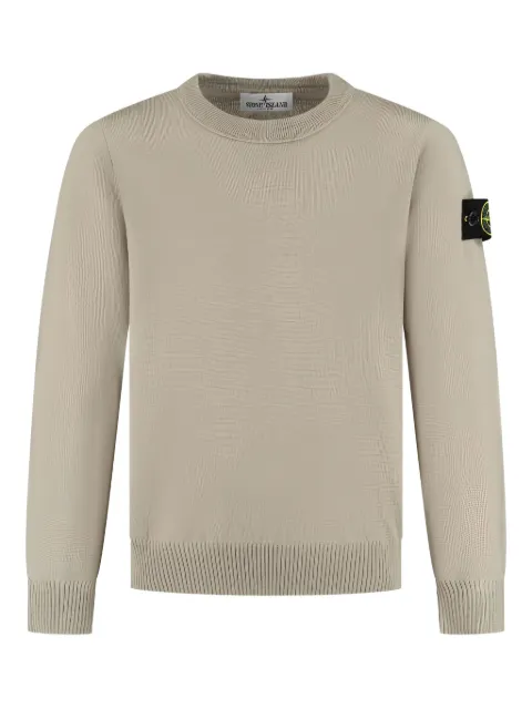 Stone Island Junior Compass-badge crew-neck sweater