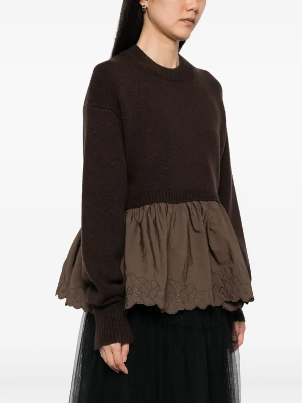 Cecilie Bahnsen Bera プルオーバー | ブラウン | FARFETCH JP