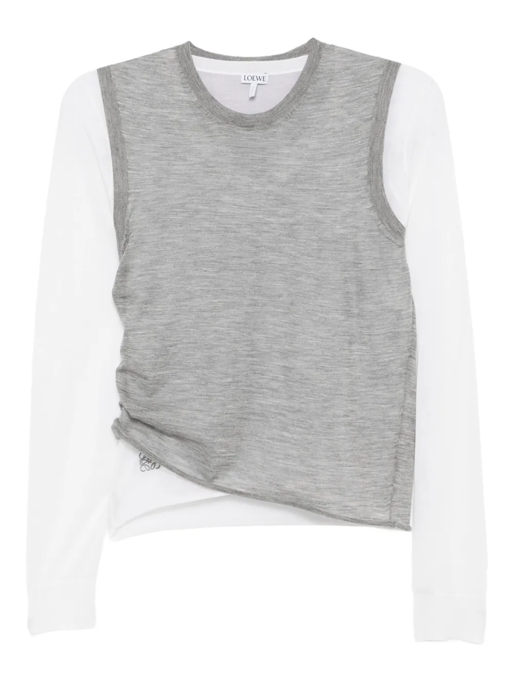 draped cashmere top