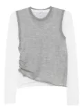 LOEWE draped cashmere top - Grey