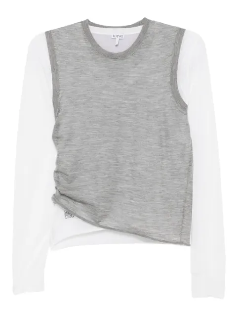 LOEWE draped cashmere top