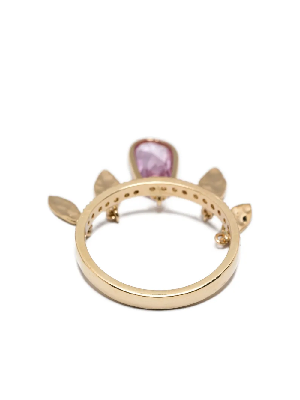 Jacquie Aiche 14k Yellow-gold Pink Sapphire Ring In Gold