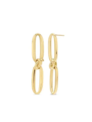 Lizzie Mandler Fine Jewelry ダイヤモンド フープピアス 18Kイエロー