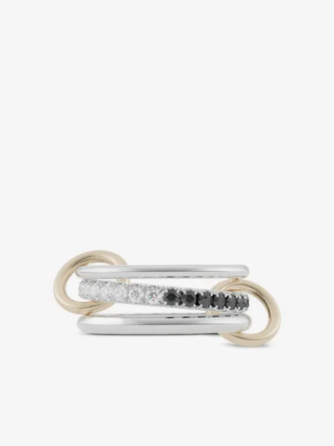 Spinelli Kilcollin 18CT yellow gold black diamond Eclipse ring