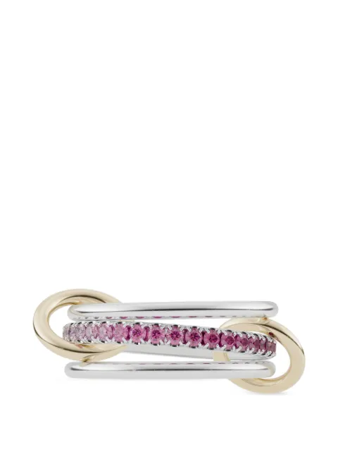 Spinelli Kilcollin кольцо Pink Sapphire Interlocking из желтого золота