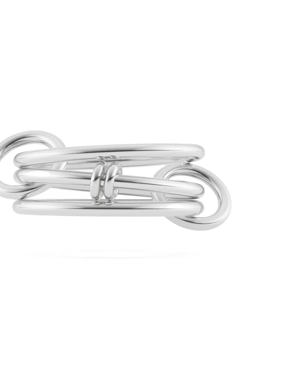 Spinelli Kilcollin Sterling Silver Interlocking Ring In Metallic