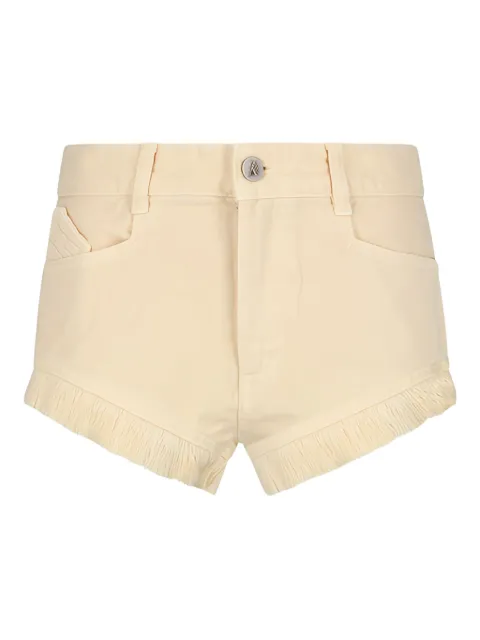 The Attico fringed denim shorts