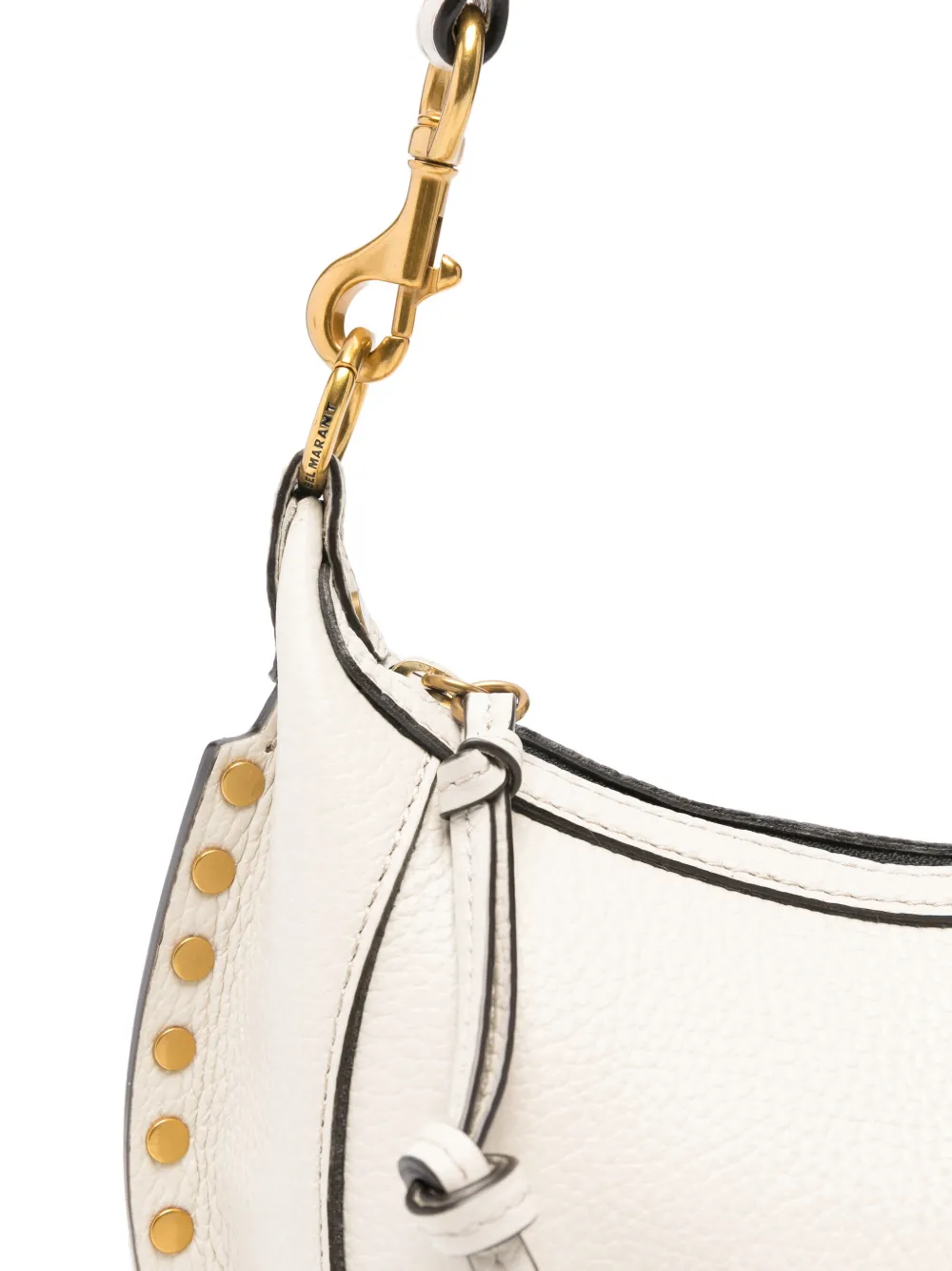 ISABEL MARANT Oskan Moon schoudertas met studs Wit
