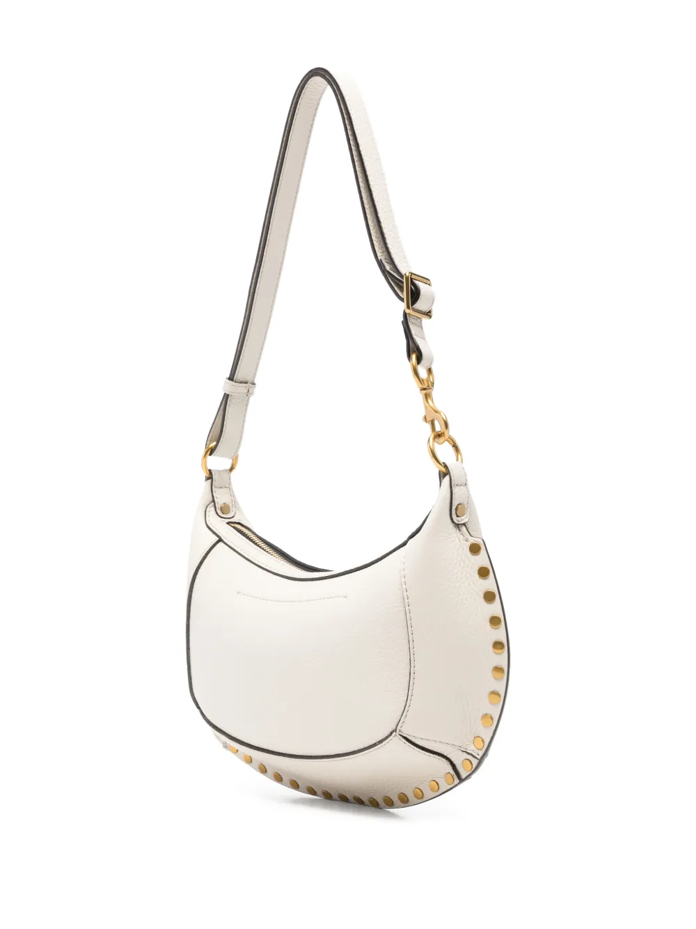 ISABEL MARANT Oskan Moon schoudertas met studs Wit