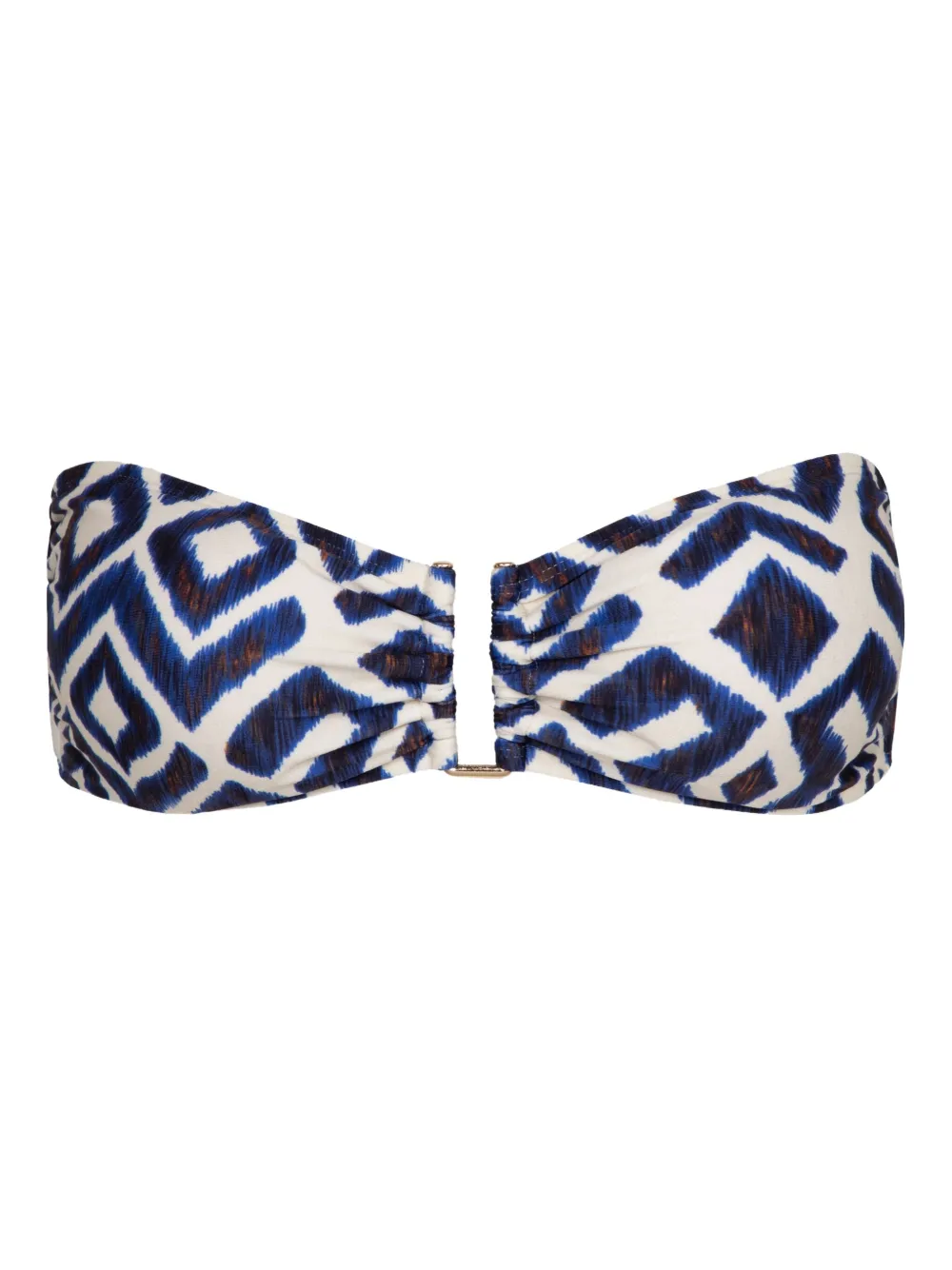 Lenny Niemeyer Top bikini con stampa geometrica - Blu