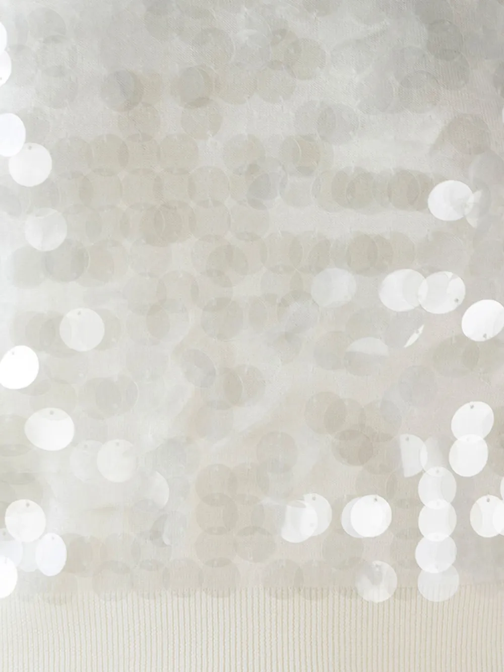 Max Mara sequin-embellished short-sleeved top Beige