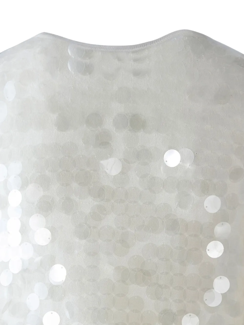 Max Mara sequin-embellished short-sleeved top Beige