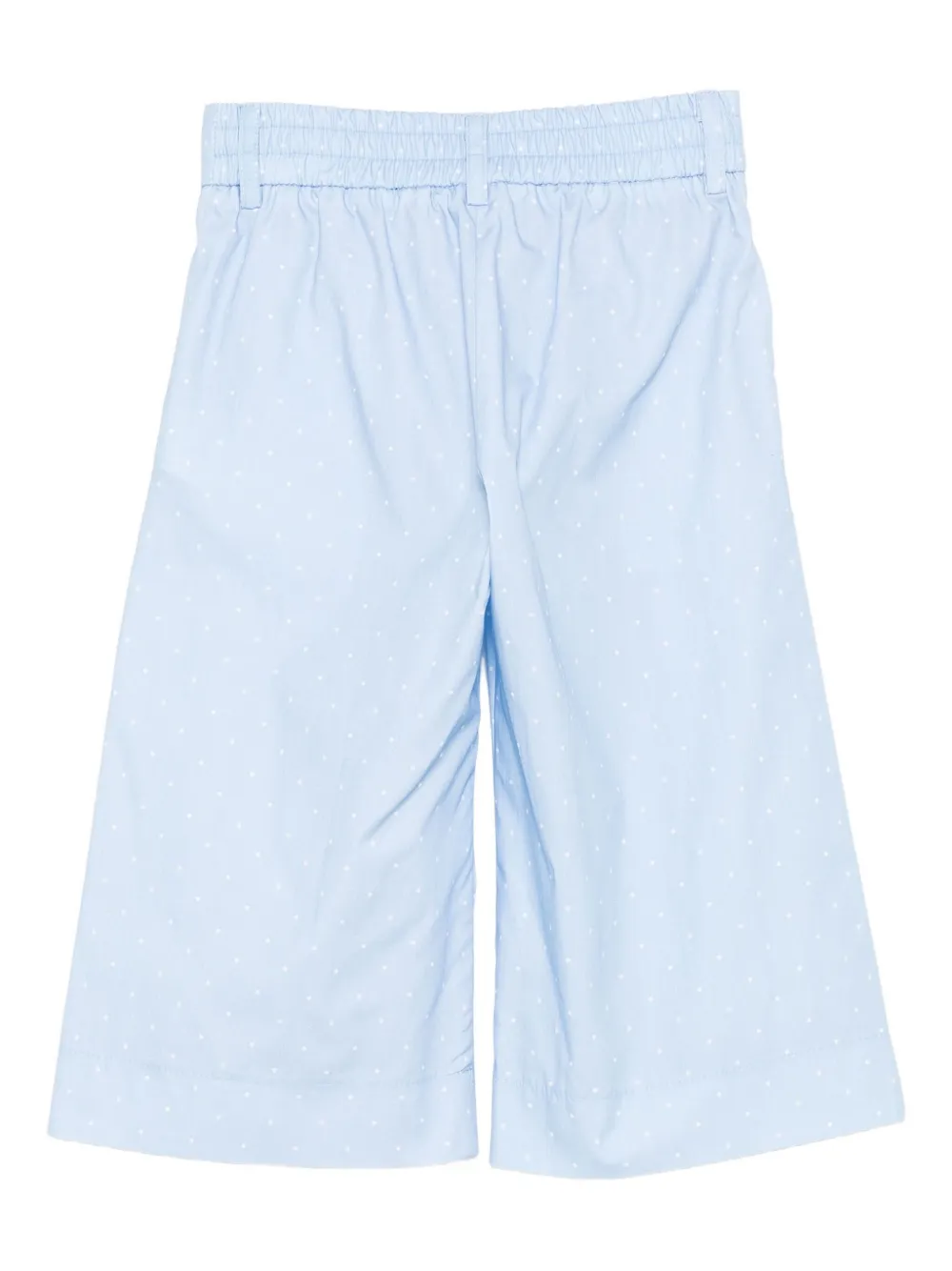 Monnalisa Broek met geplooide voorkant en stippen Blauw