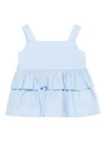 Monnalisa polka-dot ruffled top - Blue