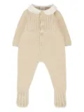 Paz Rodriguez knitted Peter Pan-collar pajamas - Neutrals