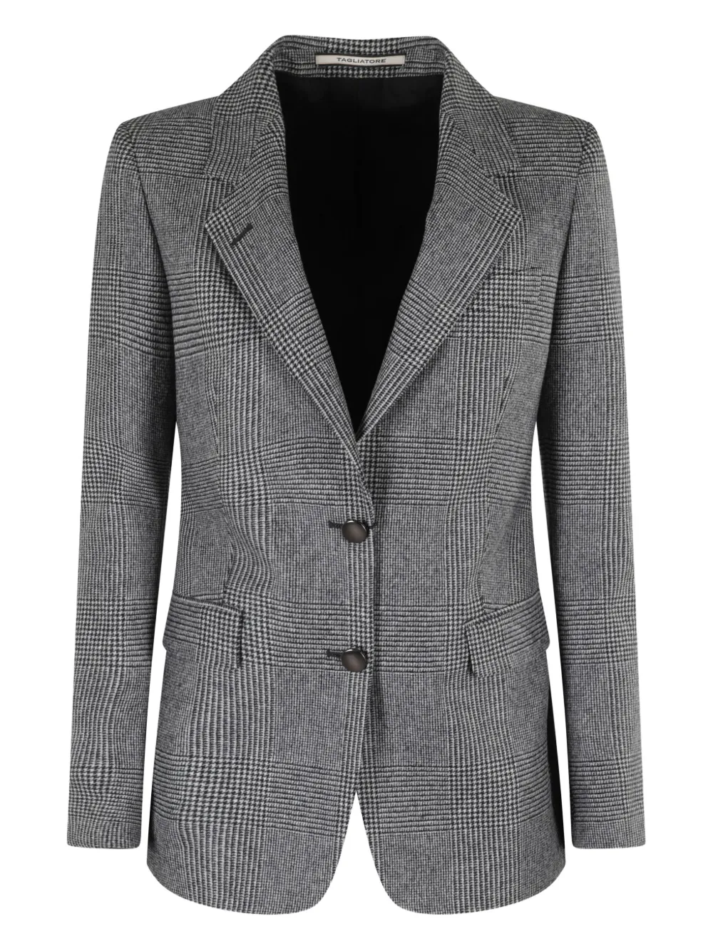 Tagliatore glen plaid three-button blazer Zwart
