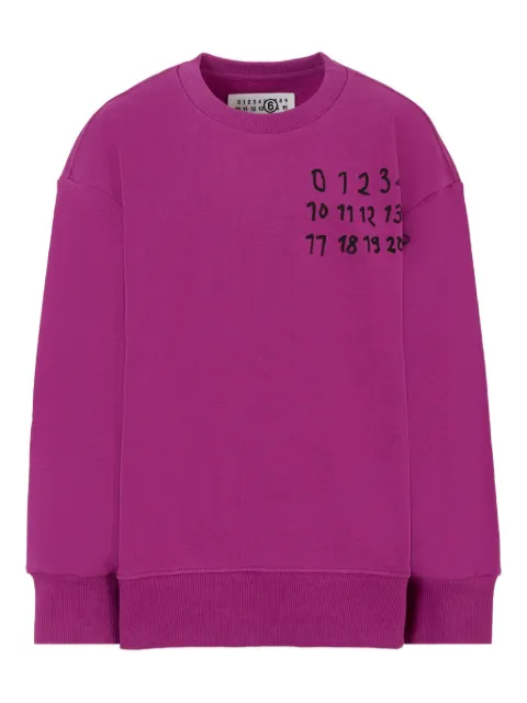 MM6 Maison Margiela Kids logo-print cotton sweatshirt