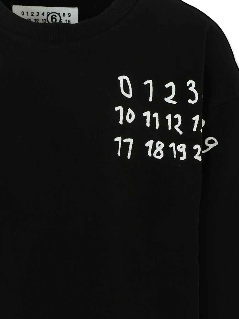 MM6 Maison Margiela Kids Sweater met logoprint Zwart