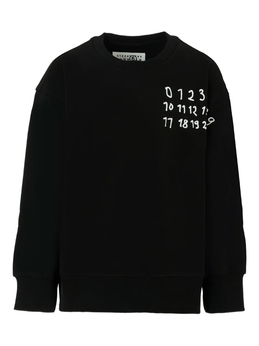 MM6 Maison Margiela Kids Sweater met logoprint Zwart