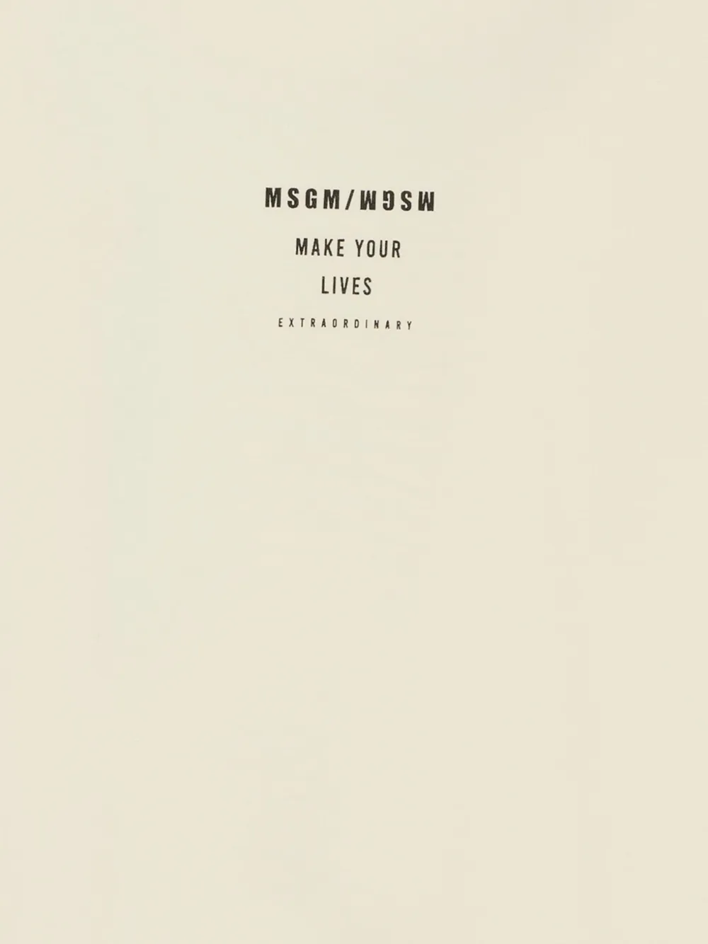 MSGM Kids Grafisch T-shirt met korte mouwen Beige