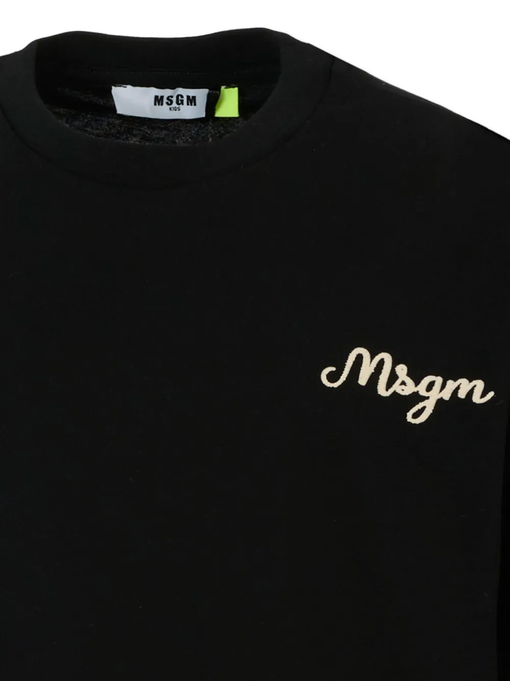 MSGM Kids T-shirt met logo Zwart