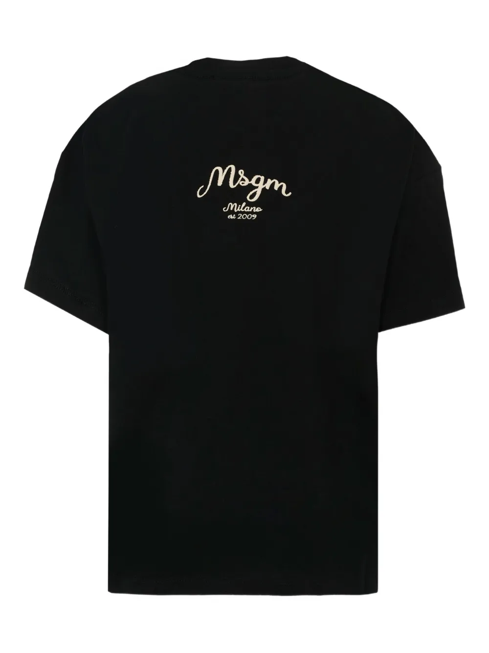 MSGM Kids T-shirt met logo Zwart