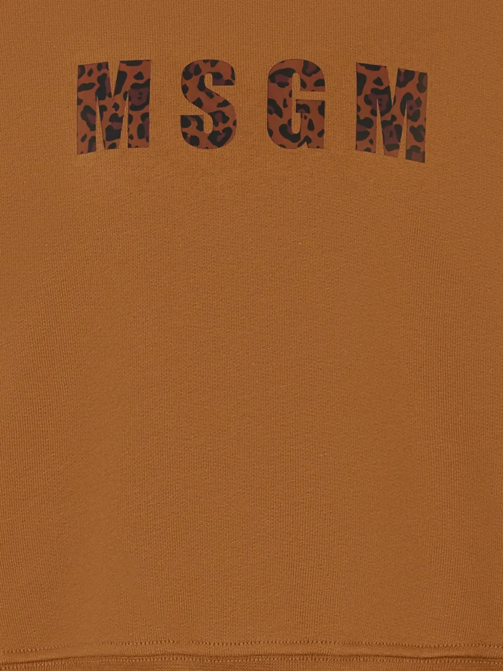 MSGM Kids Sweater met logoprint Bruin