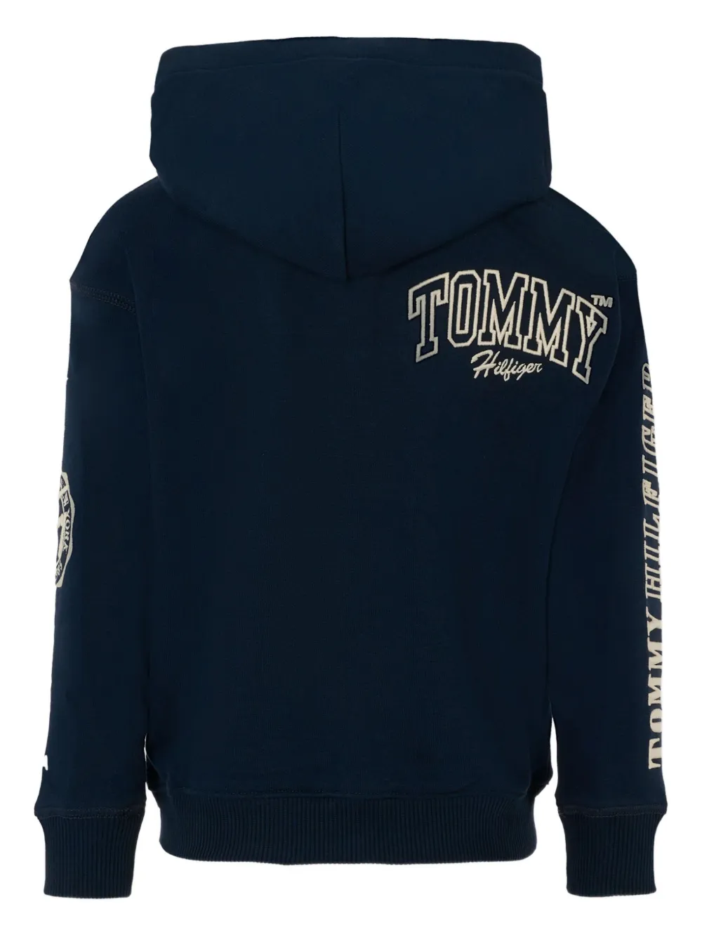 Tommy Hilfiger Junior Hoodie met borduurwerk Blauw