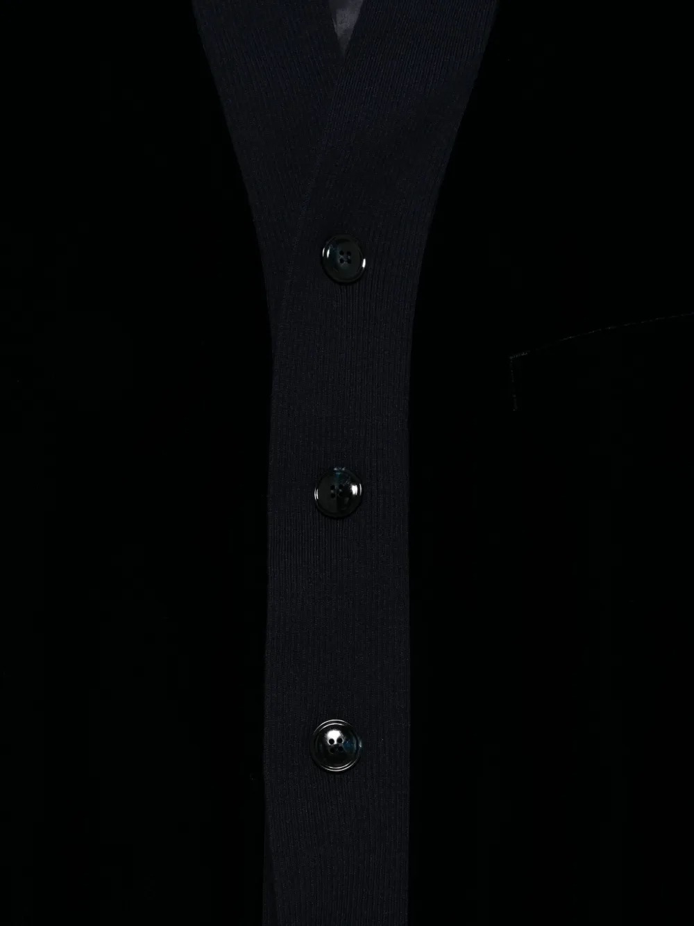 Giorgio Armani Blazer met enkele rij knopen Zwart