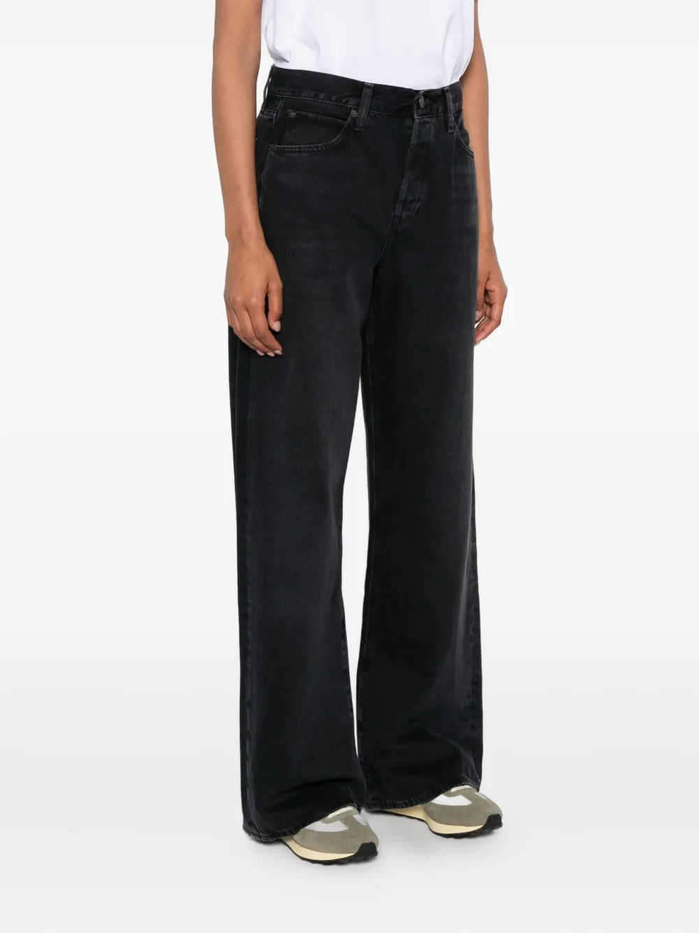 FRAME Jeans met vijf zakken Zwart