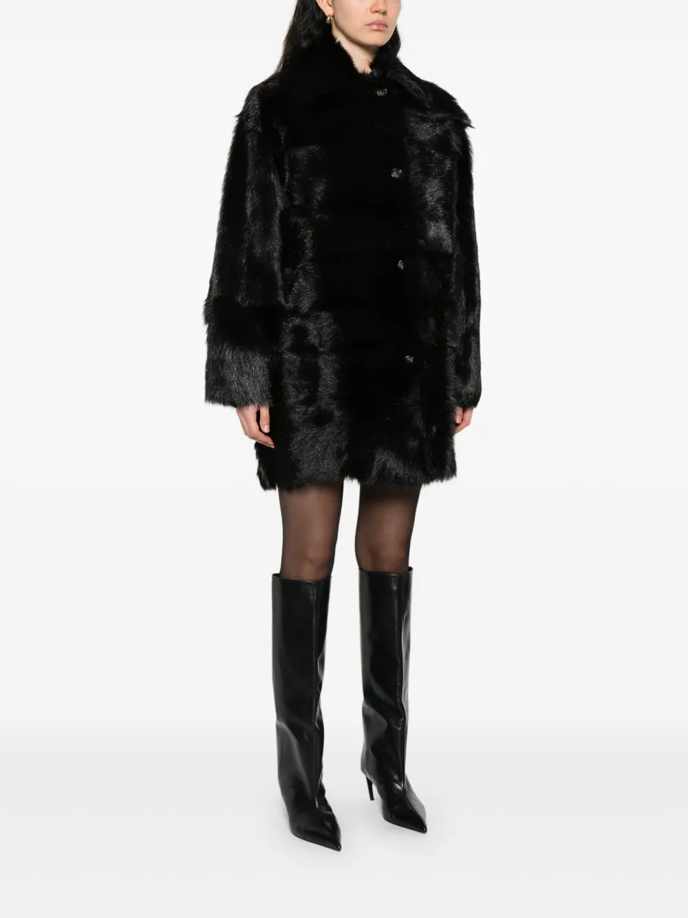 Alberta Ferretti Jas met knoopsluiting Bruin
