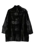 Alberta Ferretti button-fastening fur coat - Brown