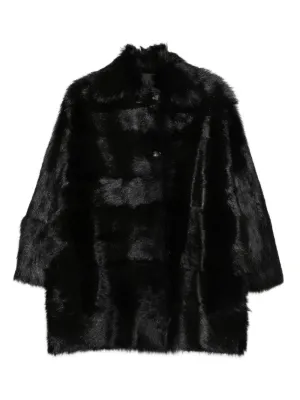 コート A FERRETTI Woman Coat Black 06115130 0555 IRFE Black Trench Summer Lace Coat - IRFE