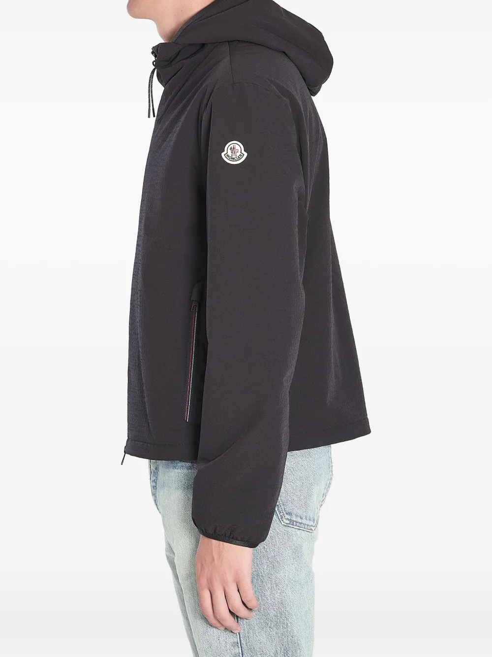 Moncler zip-fastening hooded jacket Zwart