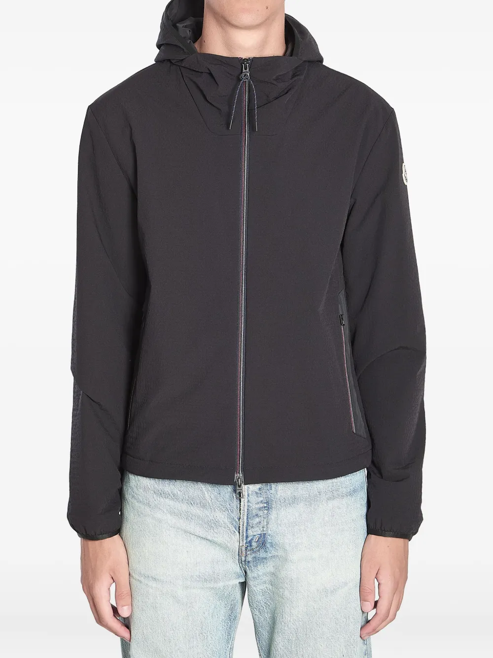 Moncler zip-fastening hooded jacket Zwart